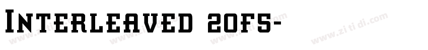Interleaved 2of5字体转换